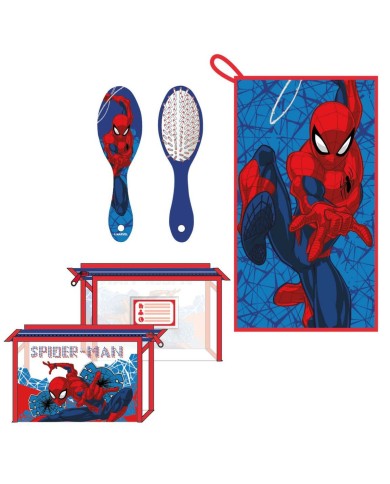 Necessaire con Accessori Spider-Man Blu scuro 23 x 15 x 8 cm Necessaire con Accessori Spider-Man Blu scuro 23 x 15 x 8 cm