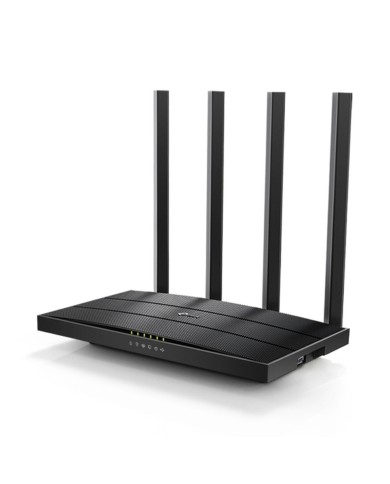Router TP-Link Archer C6U Nero USB USB 2.0 RJ45 Ethernet LAN Wi-Fi 5 GHz Router TP-Link Archer C6U Nero USB USB 2.0 RJ45 Ethernet LAN Wi-Fi 5 GHz
