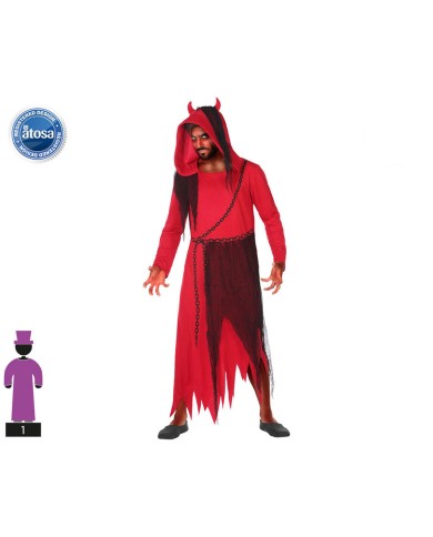 Costume per Adulti Rosso Demonio XL (1 Pezzi)