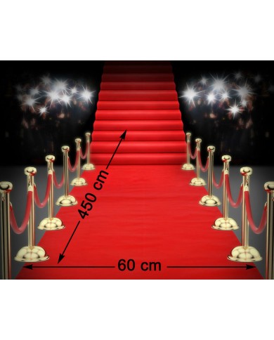 Tappeto Rosso 450 x 60 cm