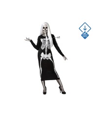 Costume per Adulti Nero Scheletro M/L