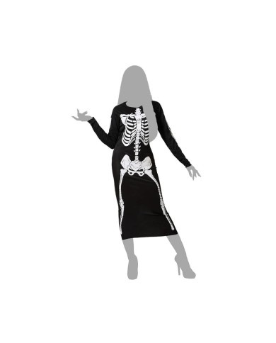 Costume per Adulti Nero Scheletro M/L