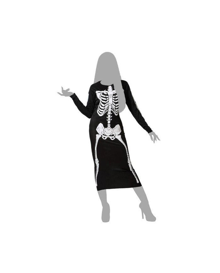 Costume per Adulti Nero Scheletro M/L