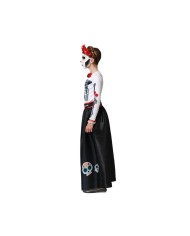Costume per Bambini Scheletro 10-12 Anni (2 Pezzi)
