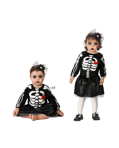 Costume per Neonati Scheletro 6-12 Mesi Costume per Neonati Scheletro 6-12 Mesi