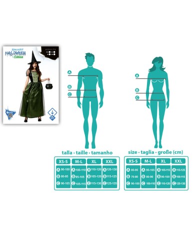 Costume per Adulti Strega M/L