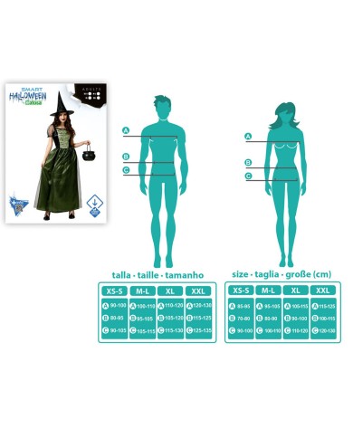 Costume per Adulti Strega XL