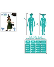 Costume per Bambini Strega 3-4 Anni
