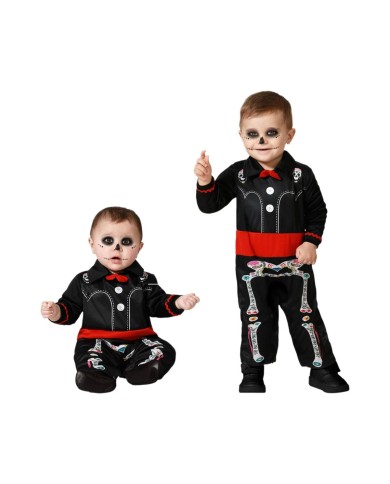 Costume per Bambini Scheletro 12-24 Mesi Costume per Bambini Scheletro 12-24 Mesi
