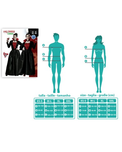 Costume per Adulti Vampiro Donna XXL
