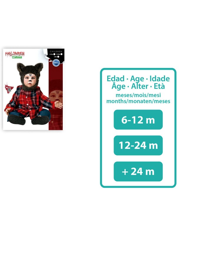 Costume per Neonati Lupo mannaro + 24 Mesi