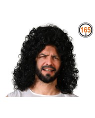 Parrucca Capelli Ricci Nero