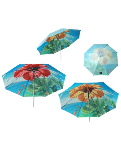 Ombrellone Ø 220 cm SPF50+ Fiore Ombrellone Ø 220 cm SPF50+ Fiore