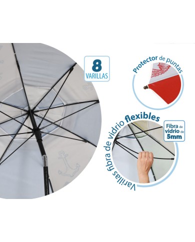 Ombrellone Ø 180 cm SPF50+ Marino Ombrellone Ø 180 cm SPF50+ Marino