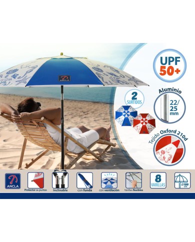 Ombrellone Ø 180 cm SPF50+ Marino Ombrellone Ø 180 cm SPF50+ Marino