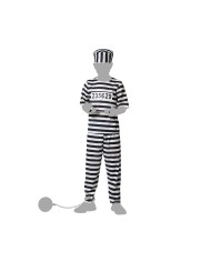 Costume per Bambini Multicolore Carcerato