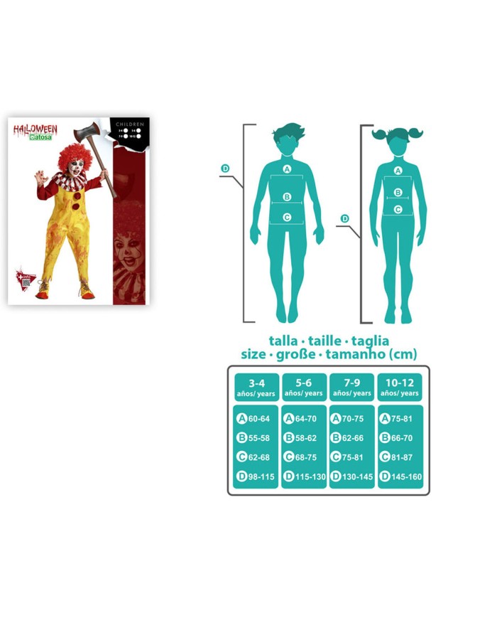 Costume per Bambini 5-6 Anni