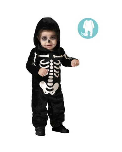 Costume per Neonati Scheletro 6-12 Mesi Costume per Neonati Scheletro 6-12 Mesi