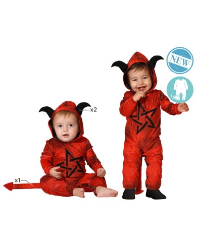 Costume per Neonati Demonio 6-12 Mesi Costume per Neonati Demonio 6-12 Mesi
