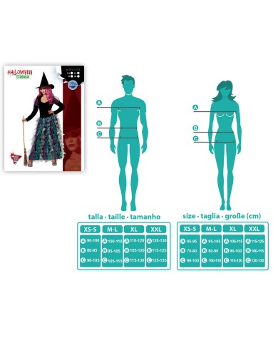 Costume per Adulti Strega XL