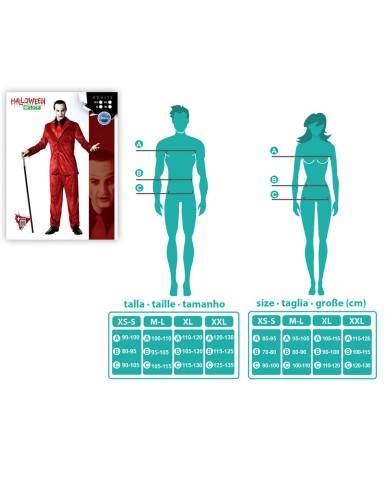 Costume per Adulti Vampiro XXL