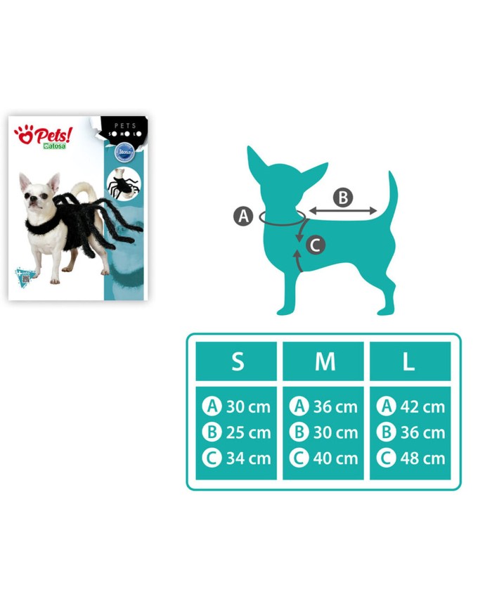 Costume per Cane Ragno Taglia M Costume per Cane Ragno Taglia M