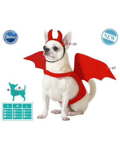 Costume per Cane Demonio Taglia L Costume per Cane Demonio Taglia L