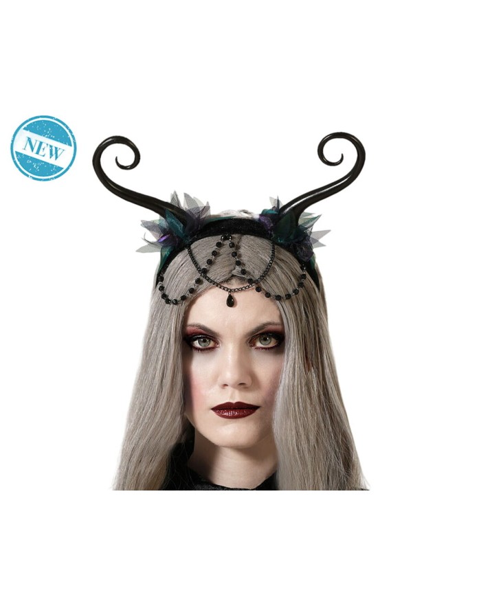 Decorazione per Halloween Diadema Corni