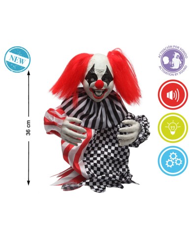 Decorazione per Halloween Pagliaccio 36 cm