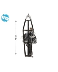 Decorazione per Halloween Scheletro 40 x 13 cm Gabbia