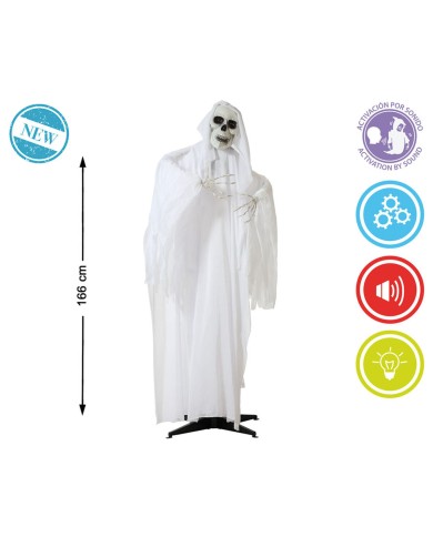 Decorazione per Halloween Scheletro 166 x 140 x 21 cm Fantasma