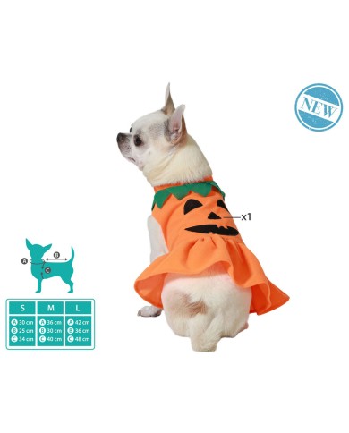 Costume per Cane Zucca Taglia M