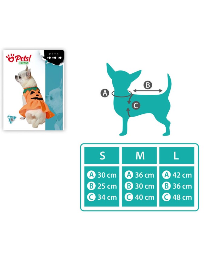 Costume per Cane Zucca Taglia M