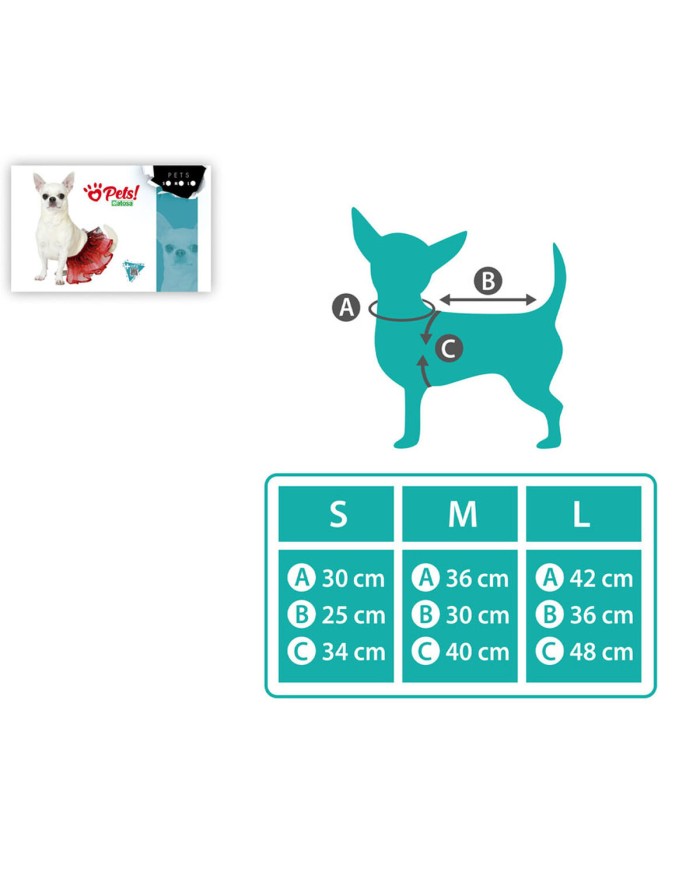 Costume per Cane Taglia L Tutù