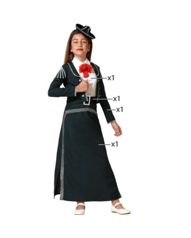 Costume per Bambini Mariachi Bambina Costume per Bambini Mariachi Bambina