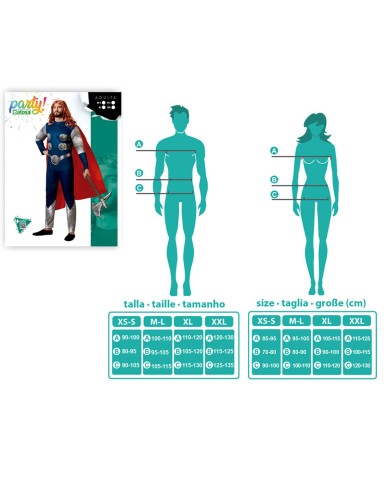 Costume per Adulti Trueno Supereroe Costume per Adulti Trueno Supereroe