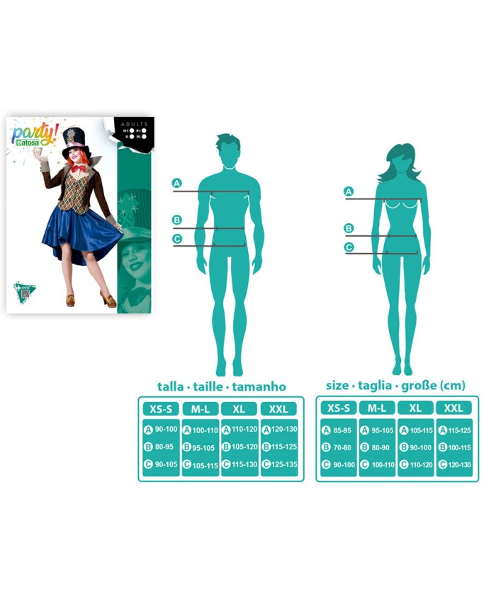 Costume per Adulti Cappellaia Matta