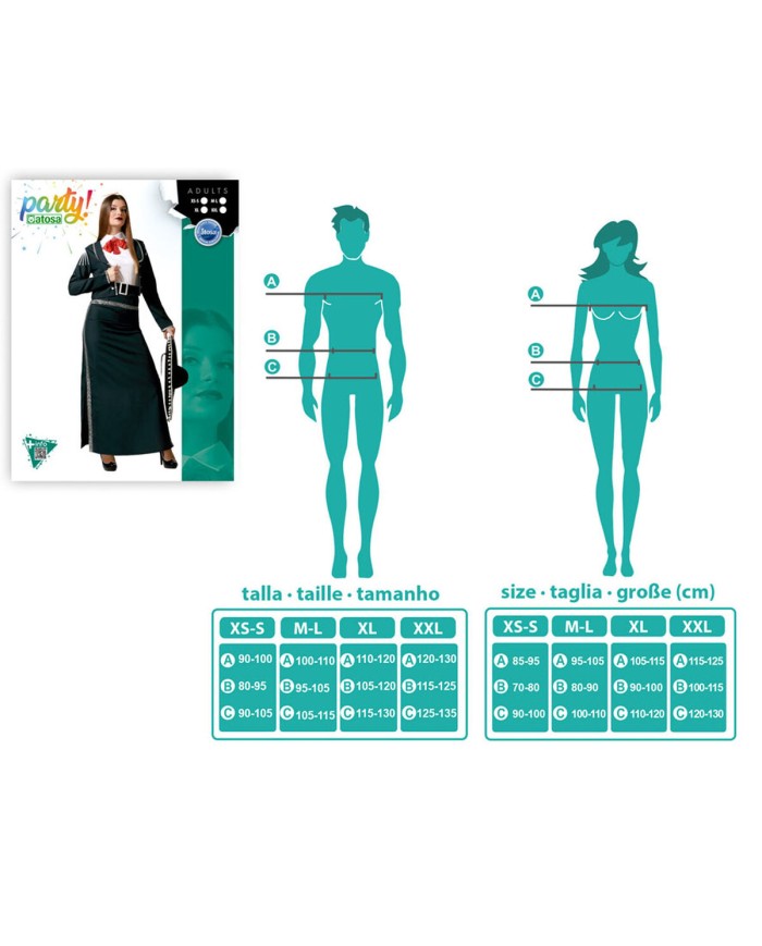 Costume per Adulti Donna Mariachi Costume per Adulti Donna Mariachi