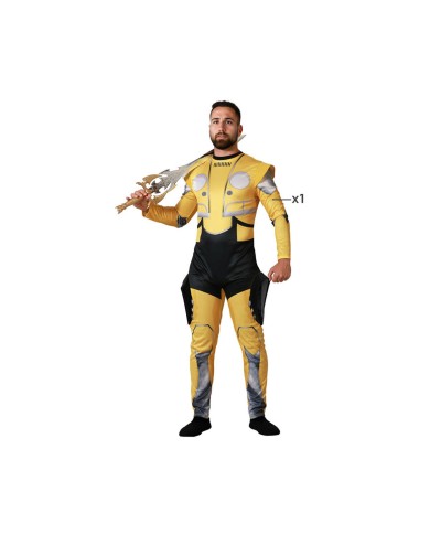 Costume per Adulti Robot Giallo (1 Pezzi)