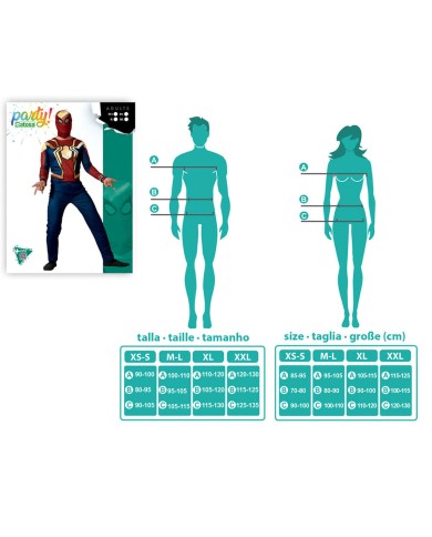 Costume per Adulti Eroe di Fumetti (2 Pezzi) Costume per Adulti Eroe di Fumetti (2 Pezzi)