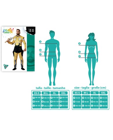 Costume per Adulti Robot Giallo (1 Pezzi) Costume per Adulti Robot Giallo (1 Pezzi)