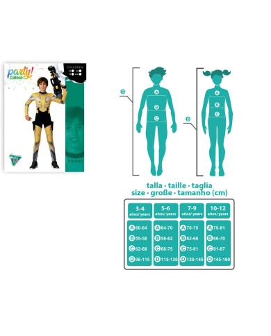 Costume per Bambini Robot Giallo