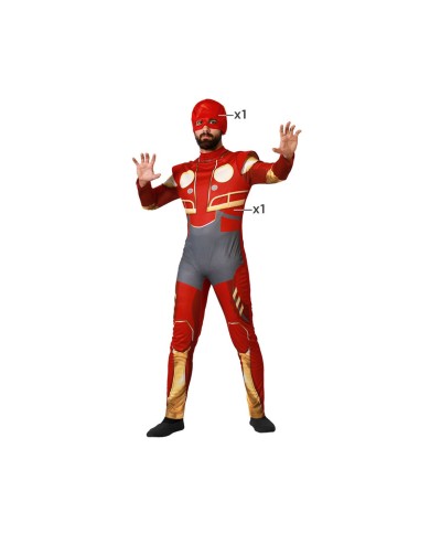 Costume per Adulti Eroe di Fumetti Rosso