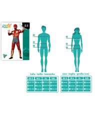 Costume per Adulti Eroe di Fumetti Rosso Costume per Adulti Eroe di Fumetti Rosso
