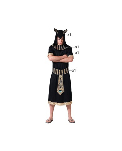 Costume per Adulti Nero Egiziano Costume per Adulti Nero Egiziano