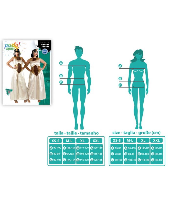 Costume per Adulti Egiziana XXL