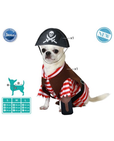 Costume per Cane L Pirata