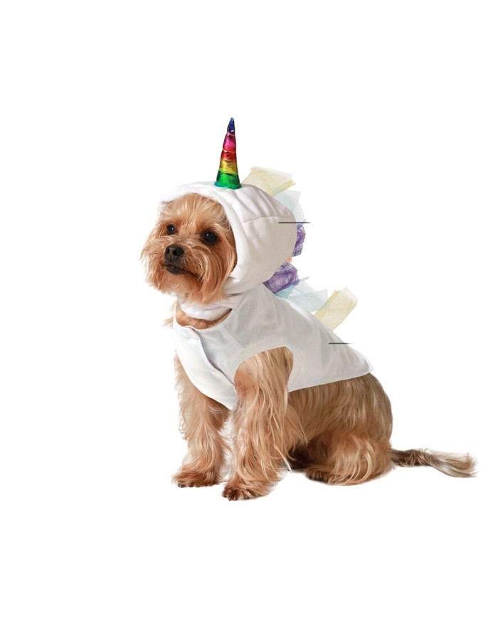 Costume per Cane Taglia S Unicorno