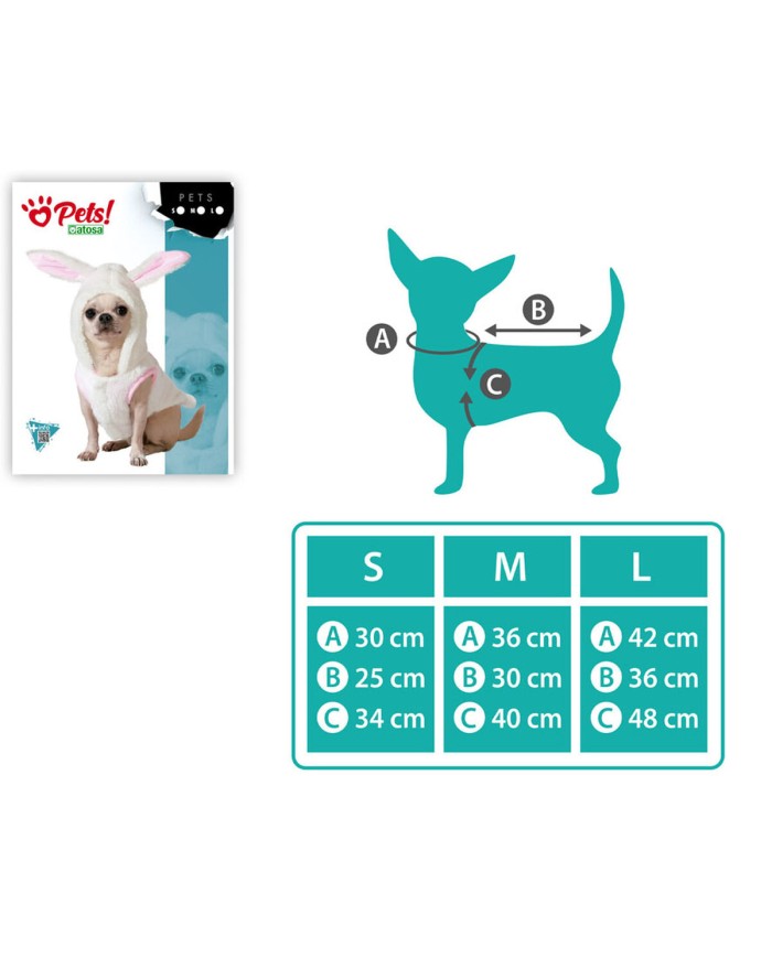 Costume per Cane Taglia M Coniglio