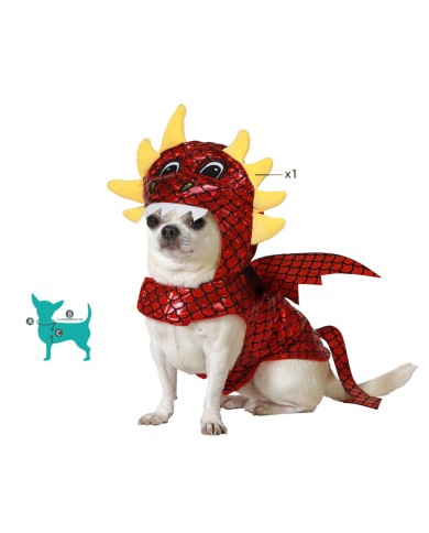 Costume per Cane Taglia L Drago